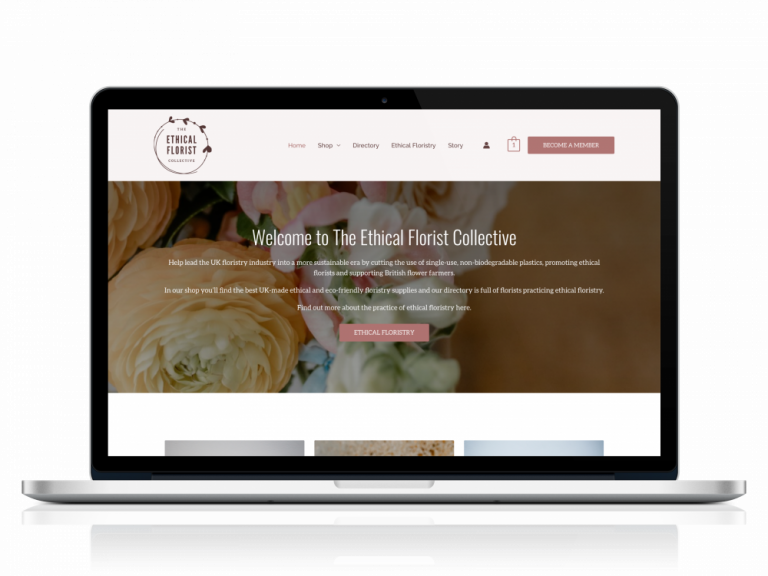 Ethical Floristry Website Design Preview