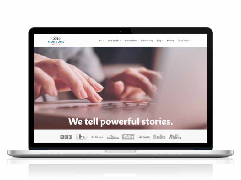 Nurture Media PR Agency Website Design